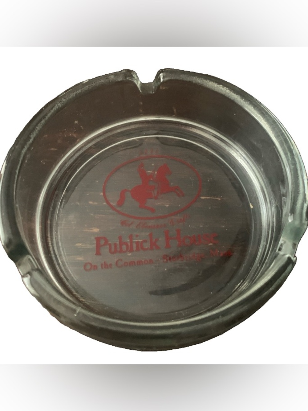 Vintage Ashtray Publick House On The Common Sturbridge Mass 3 Position